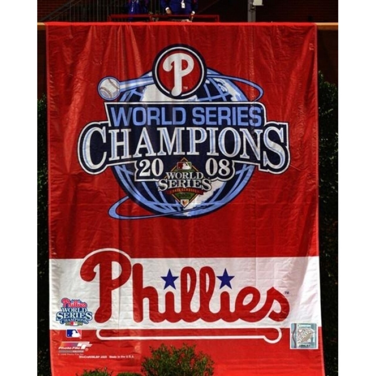 Photofile Philadelphia Phillies 2008 World Series Champions Banner Photo Print